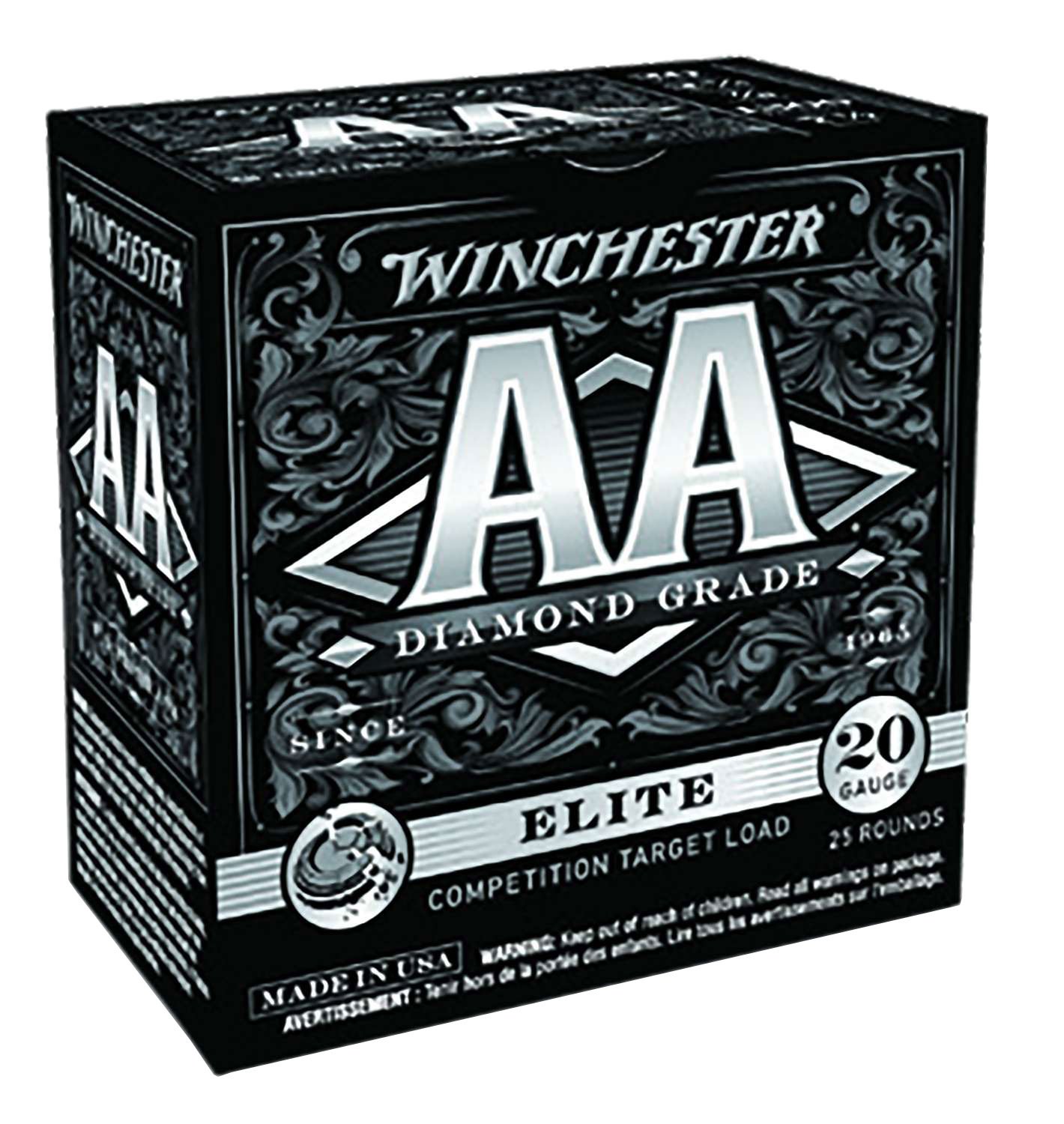 Winchester Ammo AADG207 AA Diamond Grade Elite Trap 20 Gauge 2.75" 7/8 oz 1300 fps 7.5 Shot Shotgun Ammo - 25 Rounds