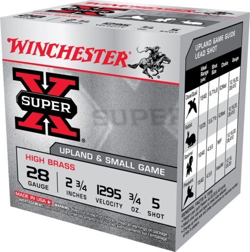 AR15 Discounts Winchester Ammo X285 Super X High Brass 28 Gauge 2.75" 3/4 oz 5 Shot Shotgun Ammo - 25 Rounds - $22.98 at AR15 Discounts