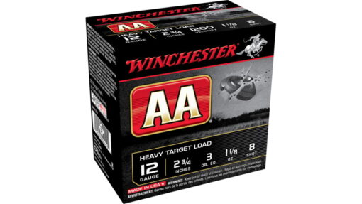 Winchester Ammunition AA Heavy Target Load 12 Gauge 2.75" #8 1 1/8 oz Shotgun Ammo - 25 Rounds - AR15 Discounts