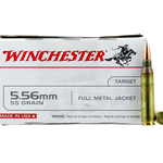 Winchester WM193K M193 5.56NATO 55 Grain FMJ Rifle Ammo – 20 Rounds