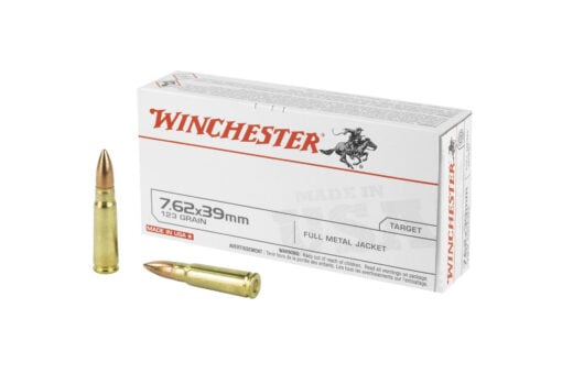 Winchester Q3174 USA 7.62x39mm 123gr Full Metal Jacket Rifle Ammo - 20 round box