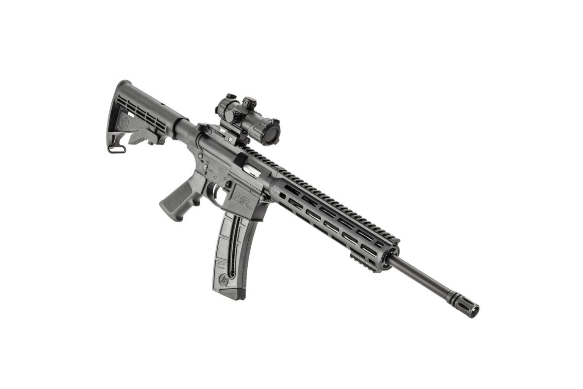 - S&W M&P15-22 Sport OR 25 Rounds 22 Long Rifle Semi Auto Rifle - Blue ...
