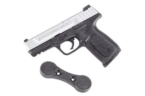 Smith  Wesson SD9 VE Magnet Bundle 9mm Pistol  StainlessSilver 16 Rounds Polymer Grips 3Dot Sights