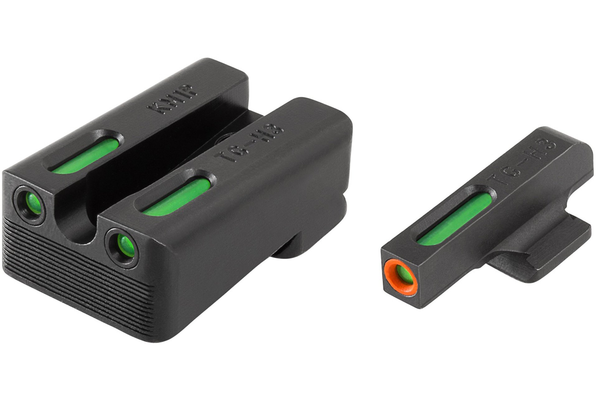 Truglo Brite-Site TFX Pro Sight Fits Kimber 1911 Models with Fixed Sights Tritium/Fiber-Optic Day/Night Sight 24/7 Brightness Orange Ring on Front Sight