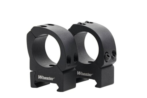 Wheeler Sporter Bi-Weaver Style Pic Rings 1" Medium Black - AR15 Discounts