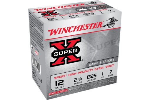 Winchester 12 Gauge Super-X Steel Lead Free WE12GT7 2-3/4" #7 Shot Shotgun Ammunition Shotgun Ammo - 250 Round case - AR15 Discounts
