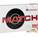 Hornady 81620 Match 6.5 PRC 147 gr Extremely Low Drag-Match (ELDM) Rifle Ammo – 20 Rounds