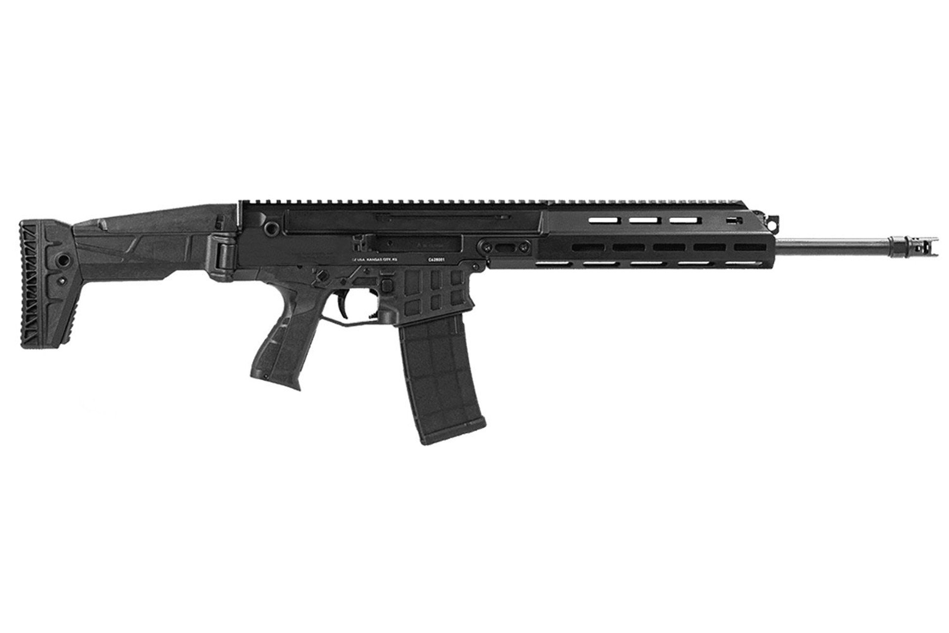 CZ-USA Bren 2 Manual Safety Carbine 5.56x45mm NATO 16.50" 30+1 Black Black Folding Adjustable Stock Stippled Black Synthetic Gri - 30 Rounds, 16.5" Barrel