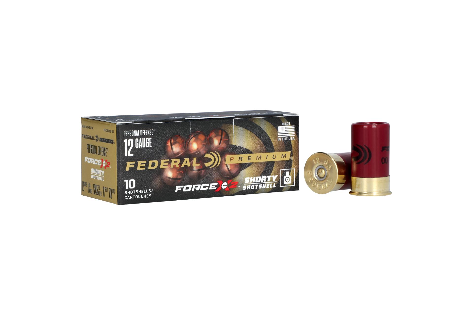 Federal Premium Force X2 12 Gauge 1.75" 00 Buck Buckshot 6 Pellets Shotgun Ammo - 10 Rounds
