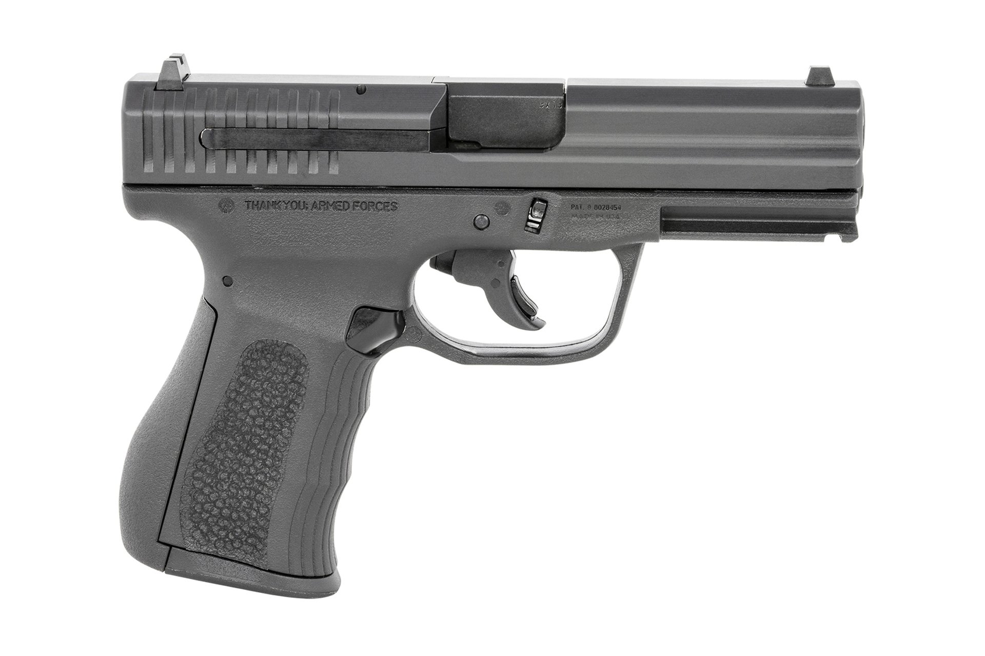 FMK Firearms 9C1 G2 Carbon Steel Slide 4" 9mm Pistol - Black