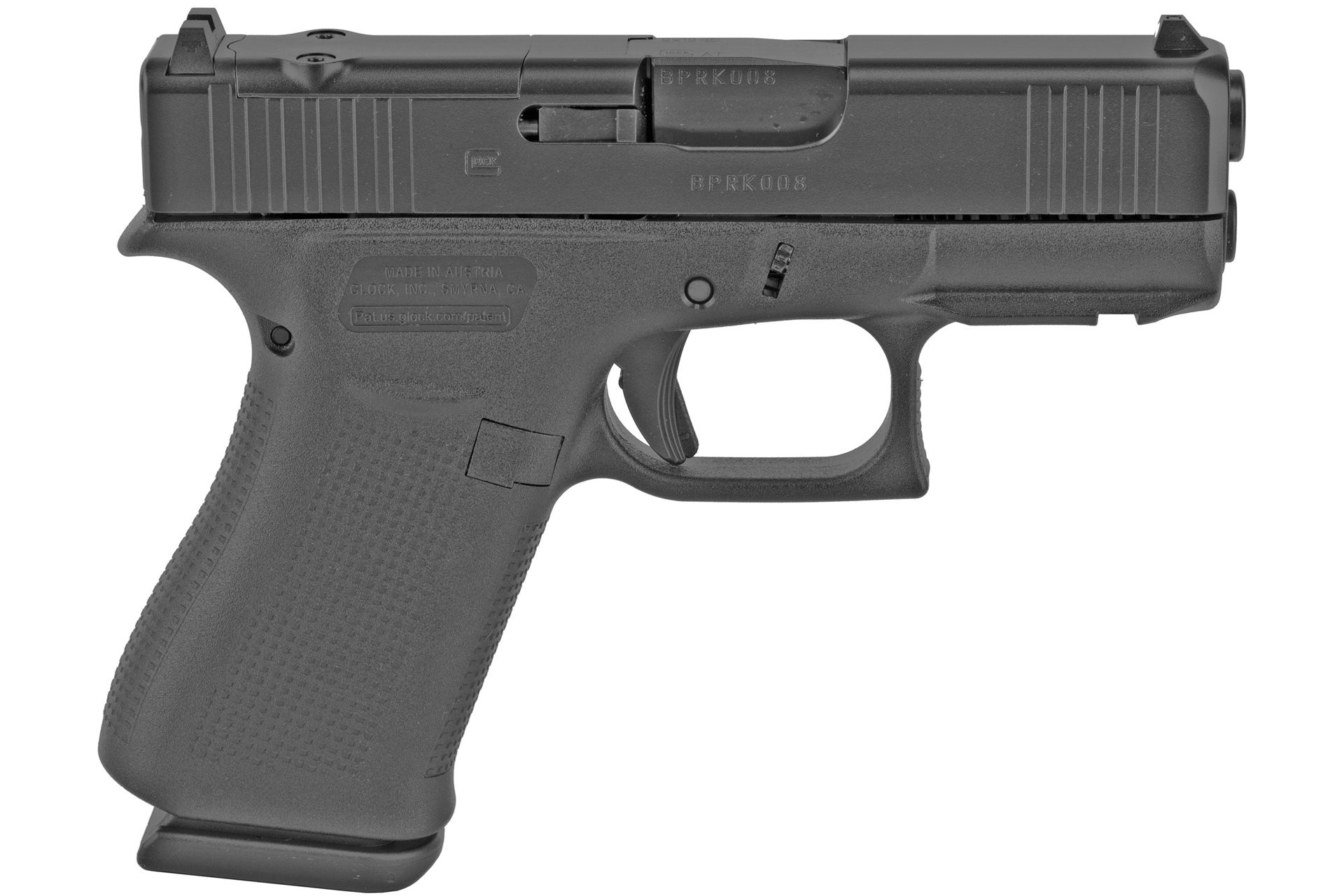 PX4350201FRMOS - Glock 43X MOS 3.41" 9mm 10rd Subcompact Semi-Auto Pistol - Black - AR15Discounts