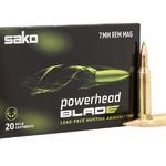 Sako JAS-PHB7MMRM/140B 7 MM REM Powerhead Blade 140 gr Rifle Ammo – 20 Rounds