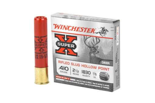 Winchester Ammo X41RS5 Super X 410 Gauge 2.50" 1/5 oz Rifled Slug Shot Shotgun Ammo - 5 Rounds - AR15 Discounts