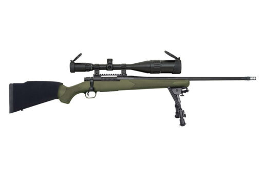 Mossberg Patriot Night Train II 22 308 Winchester BoltAction Rifle w Bipod  624x50 Scope  OD Green