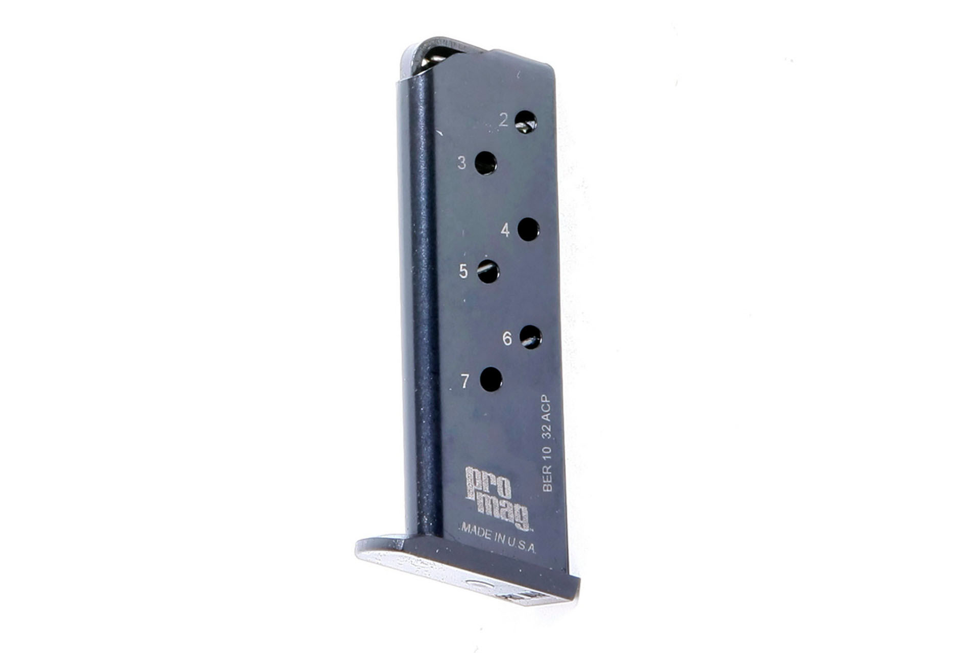 ProMag Magazine 32 ACP 7 Rounds Fits Beretta Tomcat Steel - Blued