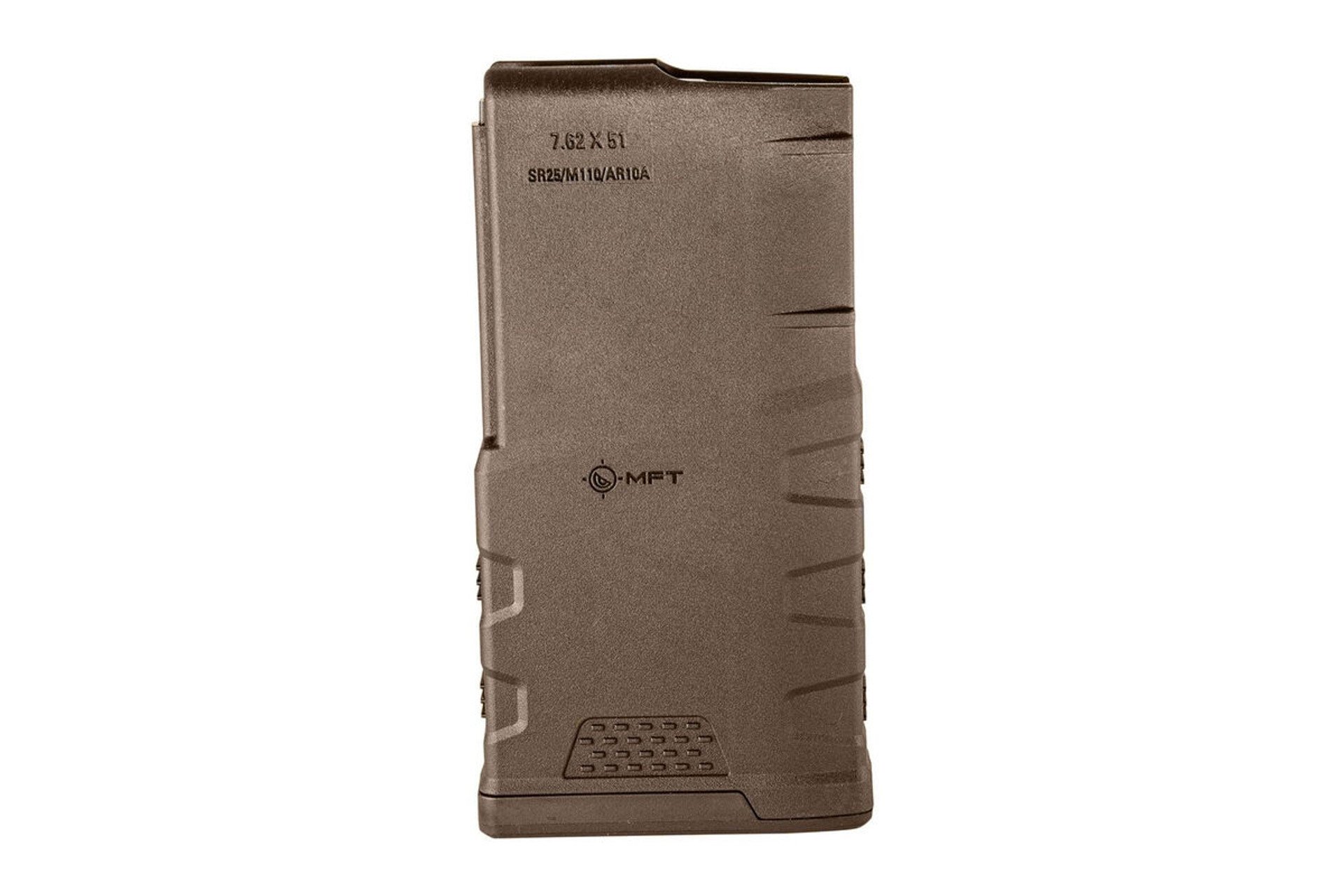 Mission First Tactical MFT EXD Polymer Mag (10 rd) 7.62 x 51 NATO (.308 Win) AR10 SR25/M110 pattern rifles Scorched Dark Earth