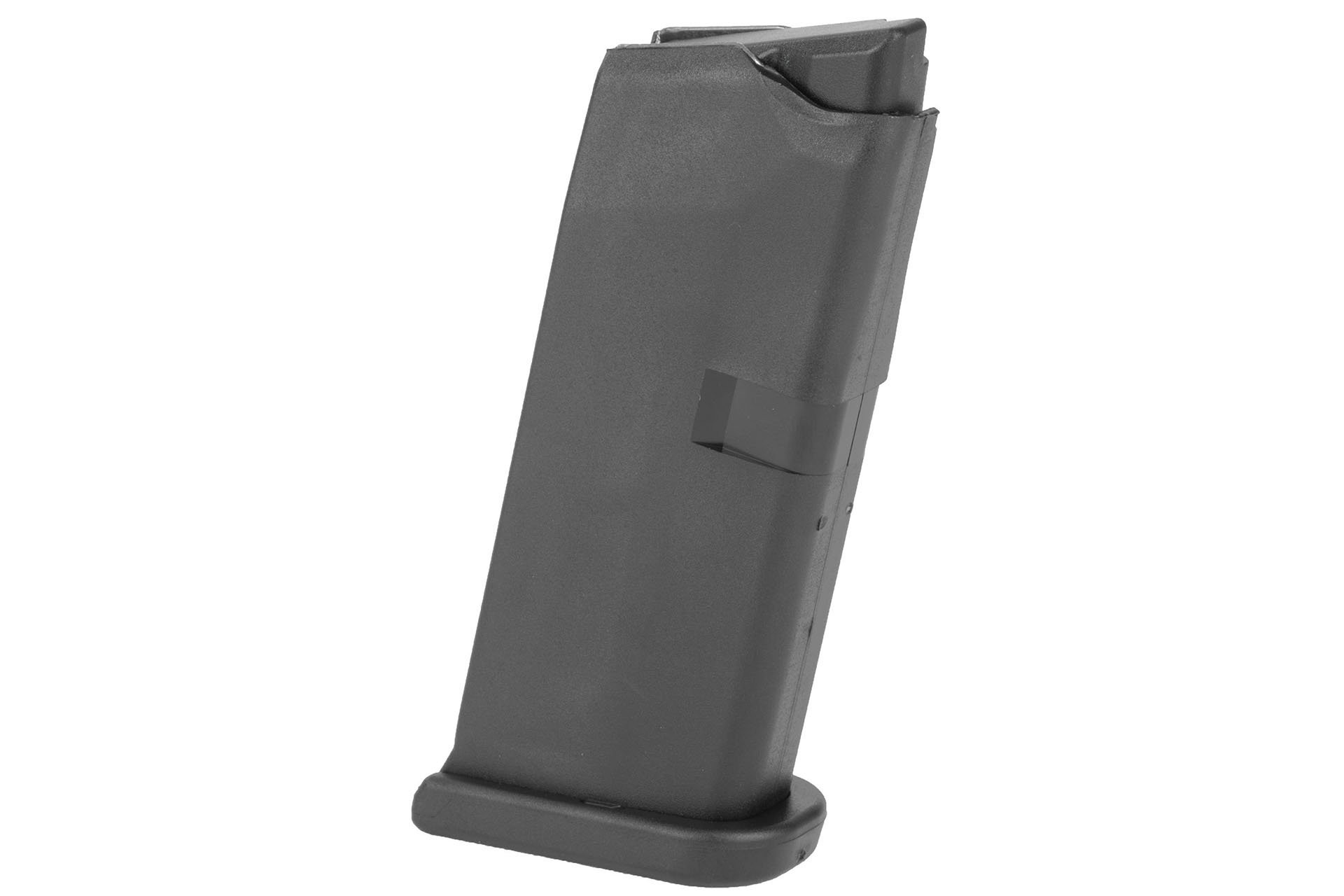 Glock, OEM Magazine, 9MM, 6 Rounds, Fits GLOCK 43, Cardboard Style Packaging, Polymer, Black