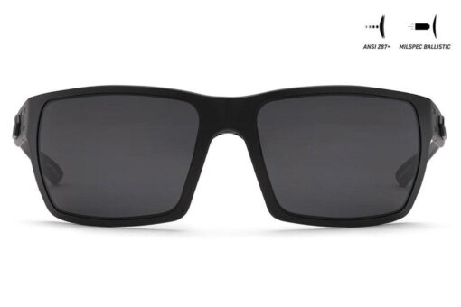 Gatorz Marauder Black Black Logo MILSPEC Ballistic Smoke w/ Anti-Fog ANSI Z87.1