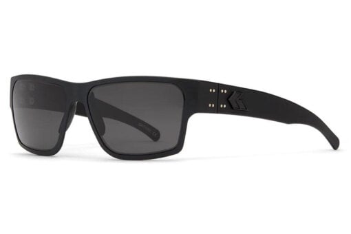 Gatorz Delta Black Silver Logo Smoke Polarized