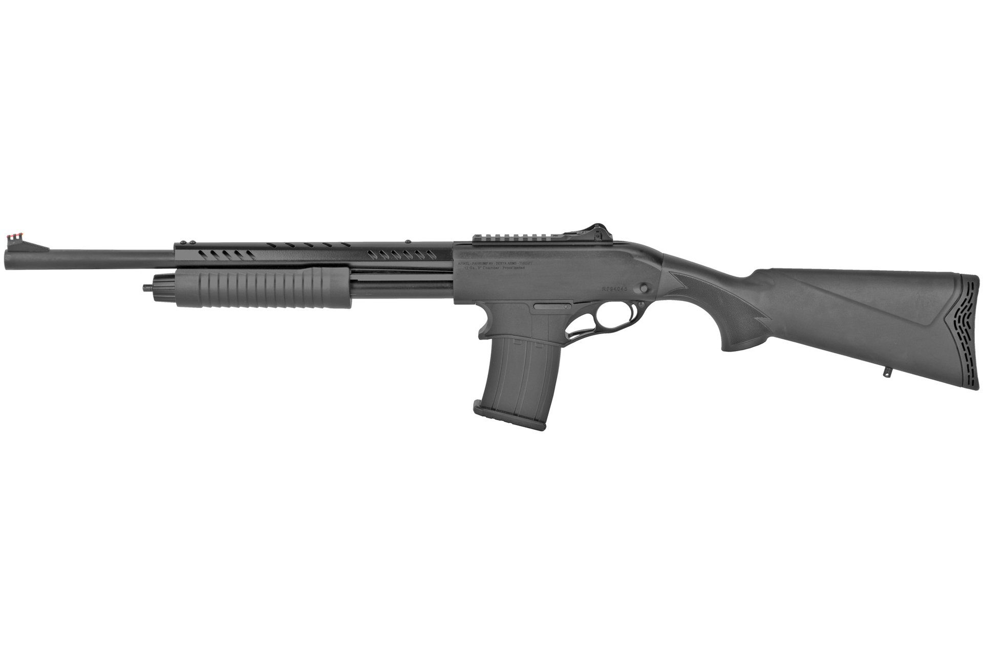 Armscor VRPA40 20" 12 Gauge 3" 5Rd Pump-Action Shotgun - Black