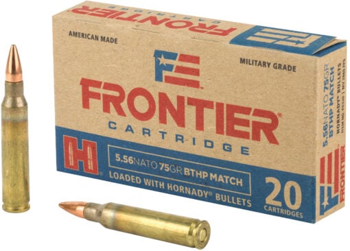 AR15 Discounts Frontier Cartridge 556 NATO 75 Grain Boat Tail Hollow Point Match Lake City Rifle Ammo - 20 Rounds - $16.99 at AR15 Discounts