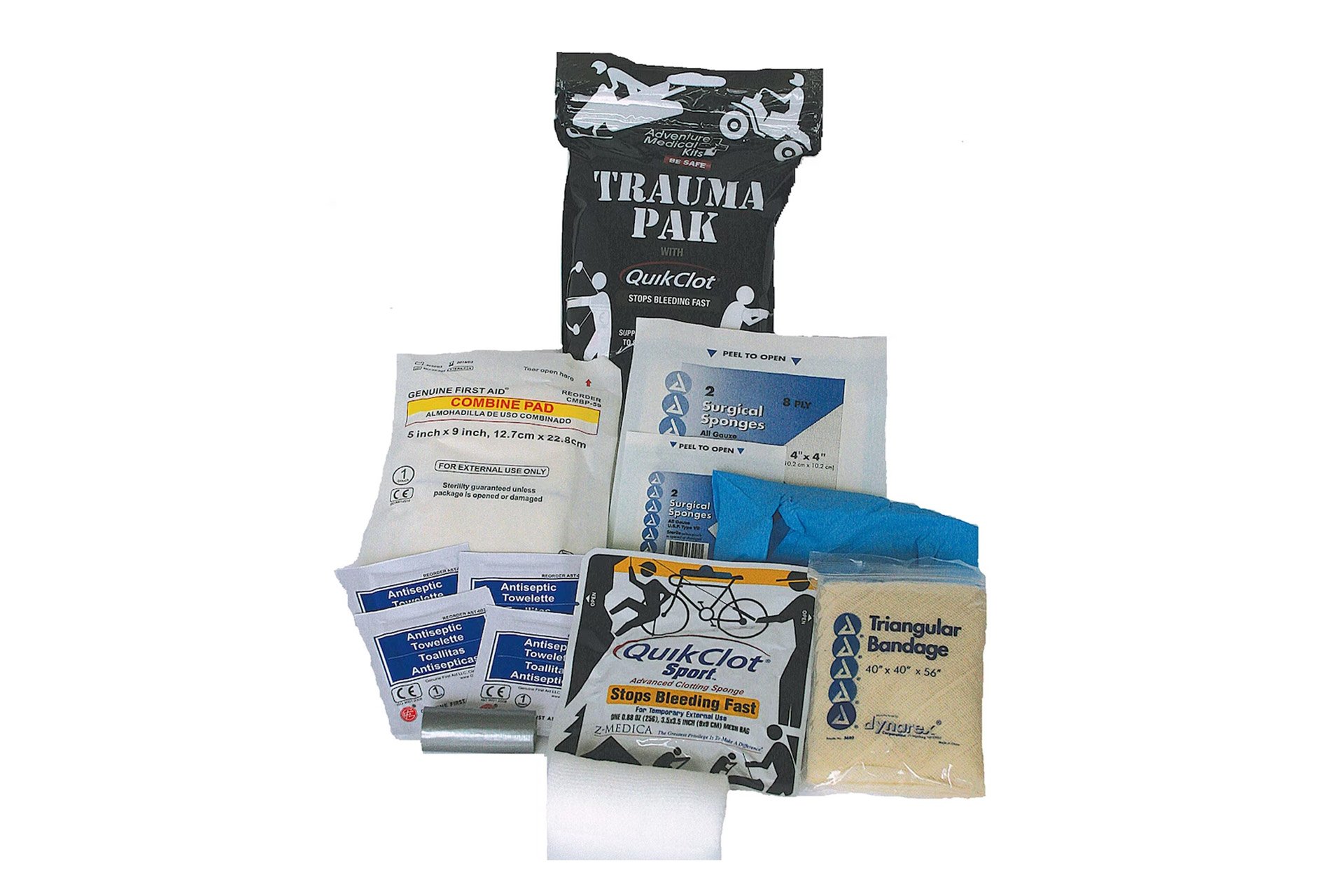Adventure Medical Kits 2064-0292 Trauma Pak First Aid Kit with QuikClot