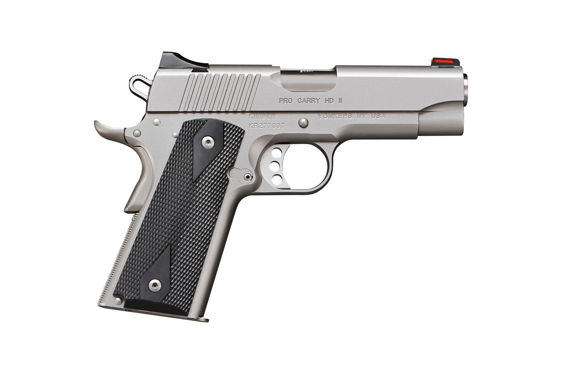 Kimber Pro Carry HD II 38SUP 4" - Stainless/Silver 4" Barrel 7+1 Rounds Polymer Grips 3-Dot Sights