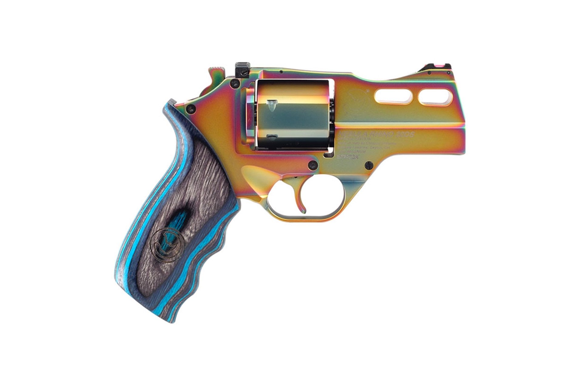 Chiappa Rhino 30DS SAR 3" .357 Magnum Single Action Revolver - Rainbow PVD