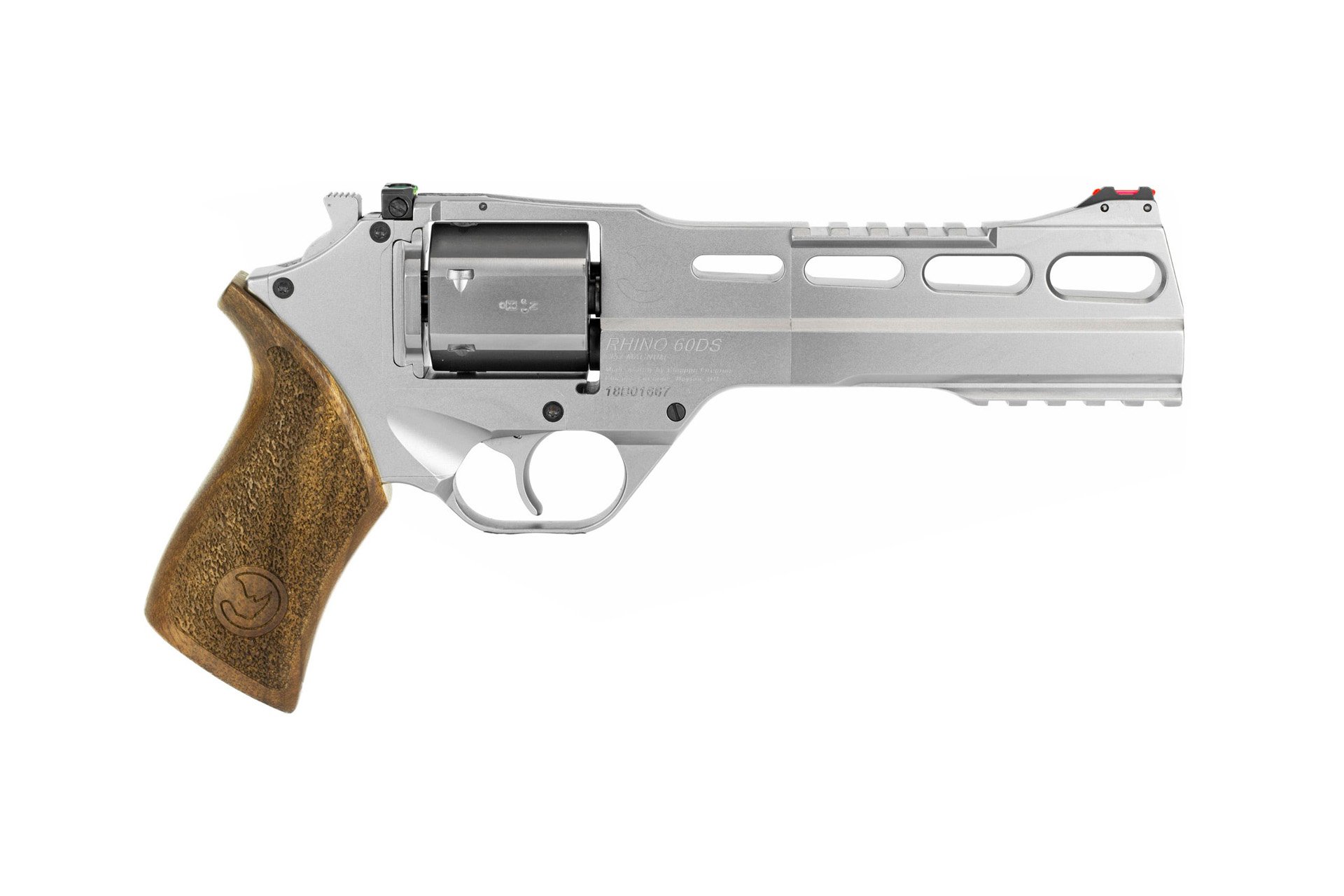 Chiappa Rhino 60DS 6" .357 Magnum Single Action/ Double Action Revolver - Chrome