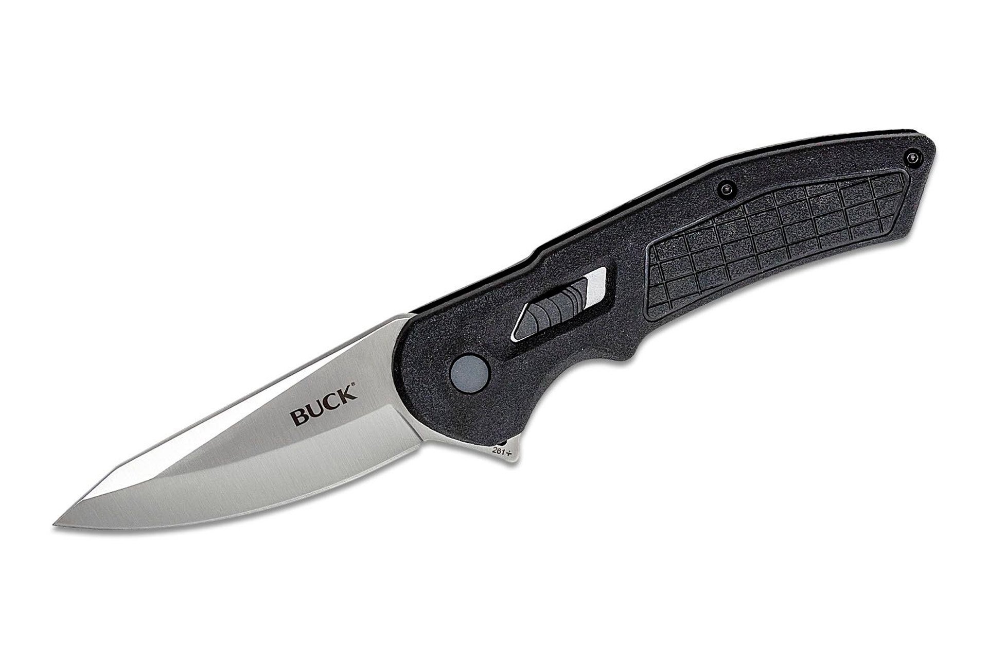 Buck Knives 261 Hexam 3.3" EDC Folding Knife - Black Handle