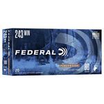 Federal Ammunition .243 Winchester 80gr SP Power-Shok Ammo Rifle Ammo – 25 Rounds