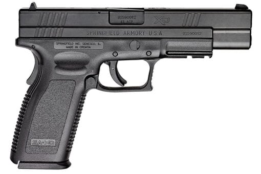 Springfield XD45 Semiautomatic Polymer Frame Pistol Full Size 45 ACP 4 Barrel Melonite Finish Black Fixed Sights 10 Rd 5 Mags wRange Bag
