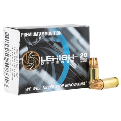 Lehigh Defense LA9115XP Xtreme Penetrator 9mm Luger 115 gr Lehigh Defense XP FTM Handgun Ammo - 20 Rounds