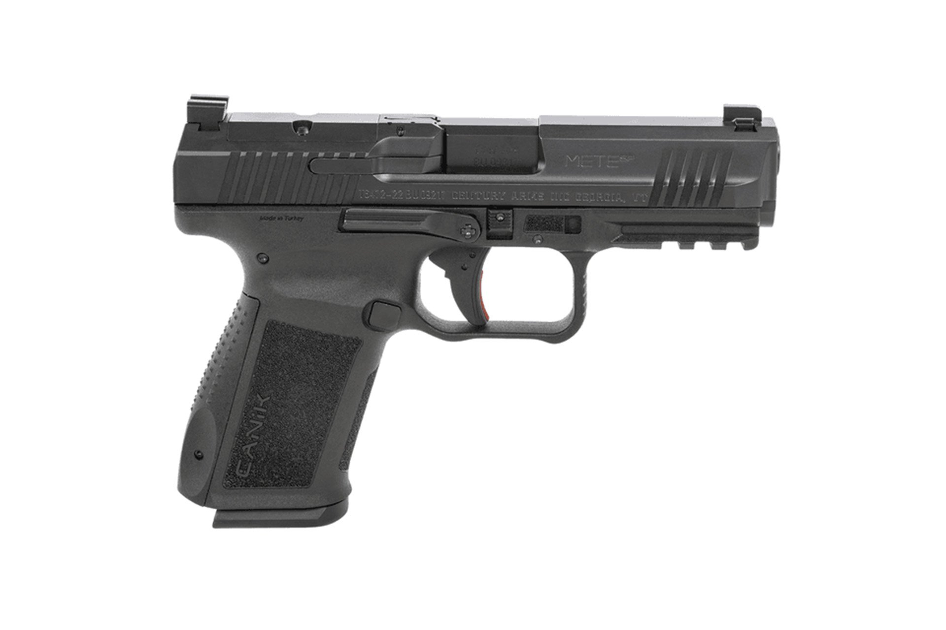 Canik Mete SF Compact 9mm Luger 15+1 4.08" Black Steel Barrel Black Nitride Optic Ready/Serrated Slide