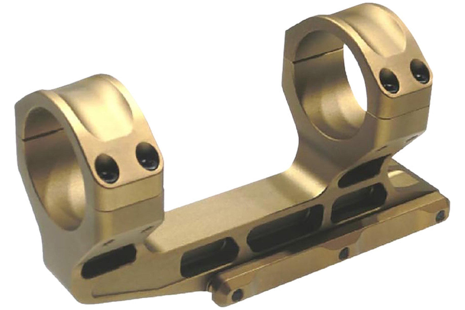 Unity Tactical LLC FSTS34205F Fast LPVO Scope Mount/Ring Combo 34 mm Flat Dark Earth