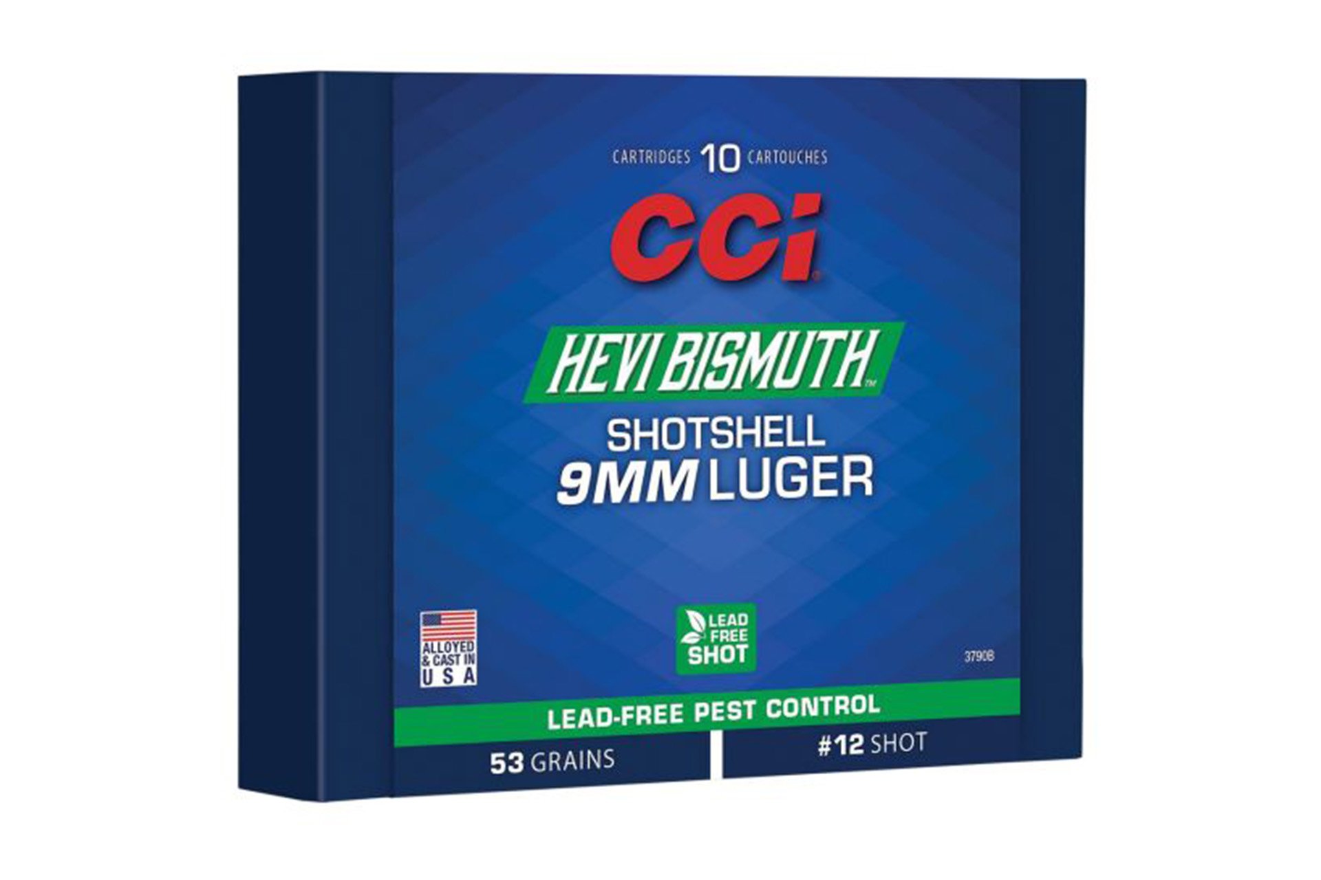 CCI 3790B HEVI-Bismuth 9mm Luger Ammo 43 Grain Lead Free - 10 Shells