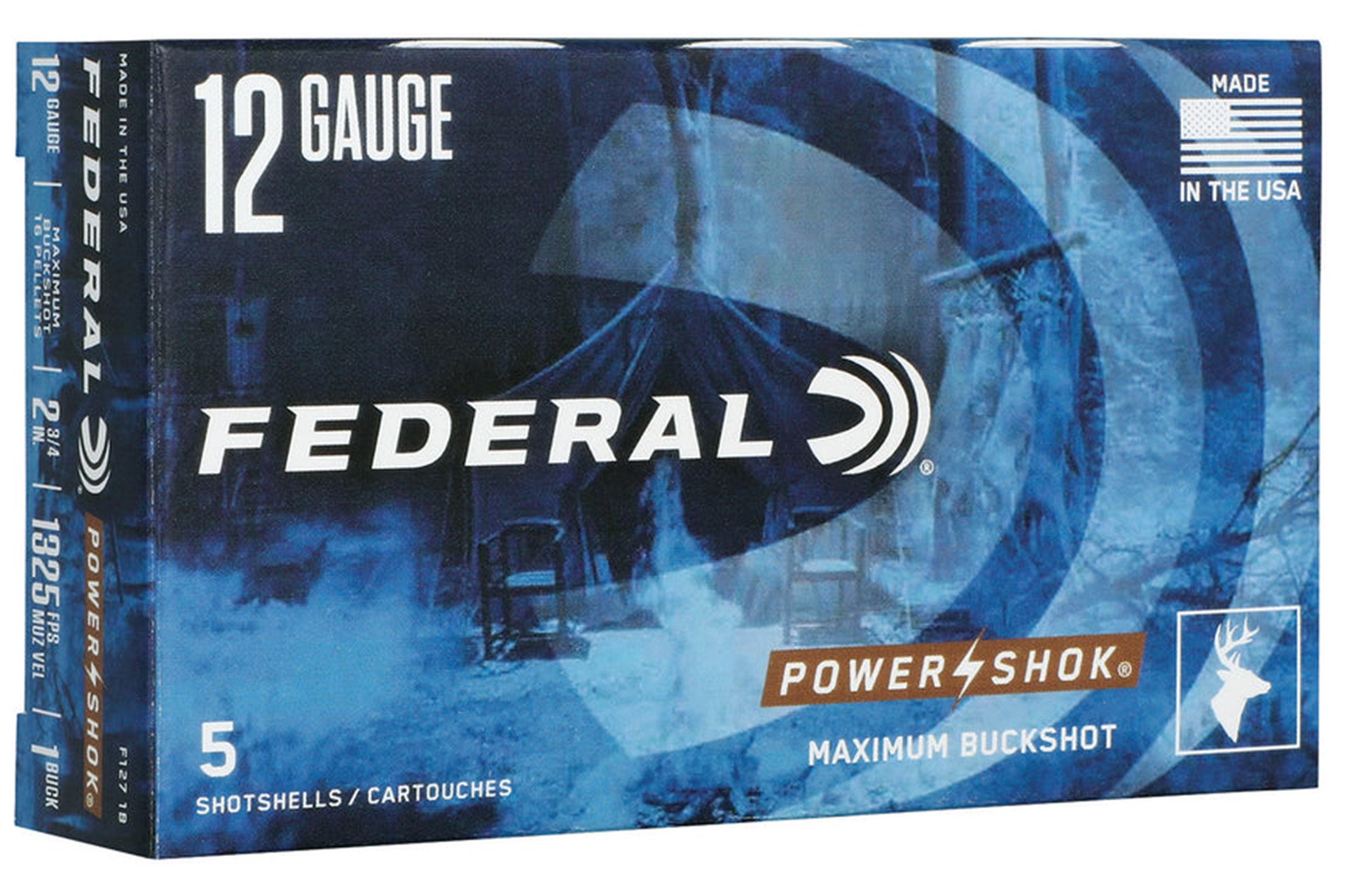Federal F1271B Power-Shok Max Buck 12Gauge 2.75" BuckShot