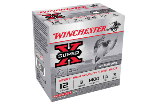 Winchester Super-X Xpert 12 Gauge 3" 1-1/4 oz. #3 Steel Shot Shotgun Ammo - 25 Rounds - AR15 Discounts