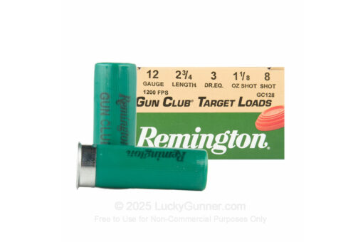 Remington Gun Club Target Load 2-3/4? 1-1/8 oz. #8 Shot 12ga Shotgun Ammo - 250 Rounds - AR15 Discounts