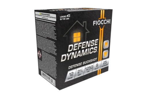 Fiocchi 12EX9P 12 Gauge 2-3/4" Defense Buckshot Shotgun Ammo - 250 Rounds