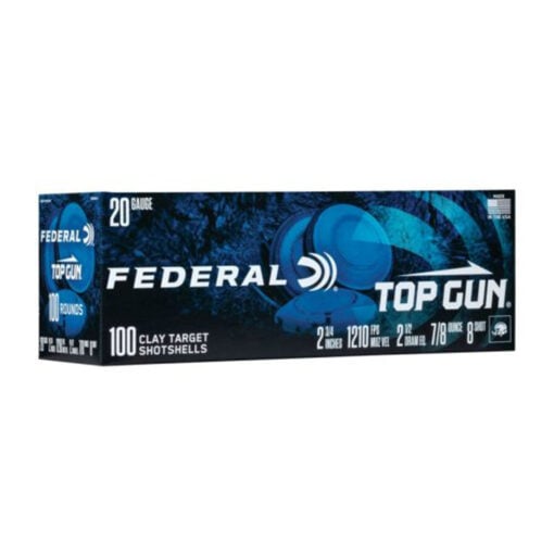 Federal TG201008 Top Gun 20 Gauge 2.75" 7/8 oz 8 Shot 200 Rd - 
