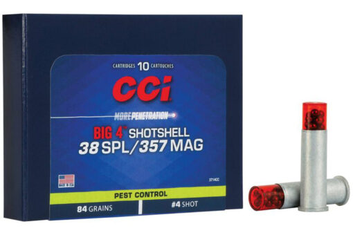CCI 3714CC Pest Control Big 4 Shotshell .357 Magnum/ .38 Special 84 Grain Shotshell - 200 Rd - 