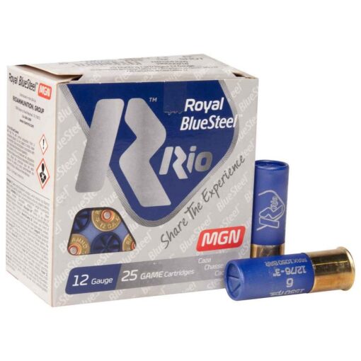 Blue Steel 12g 2.75" Max Dr 1 1/8oz #6 Shotgun Ammo - 25 Rounds - AR15 Discounts