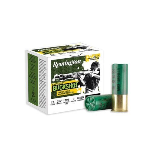 REMINGTON 20411 EXPRESS BUCKSHOT 12GA Shotgun Ammo - 25 Rounds - AR15 Discounts