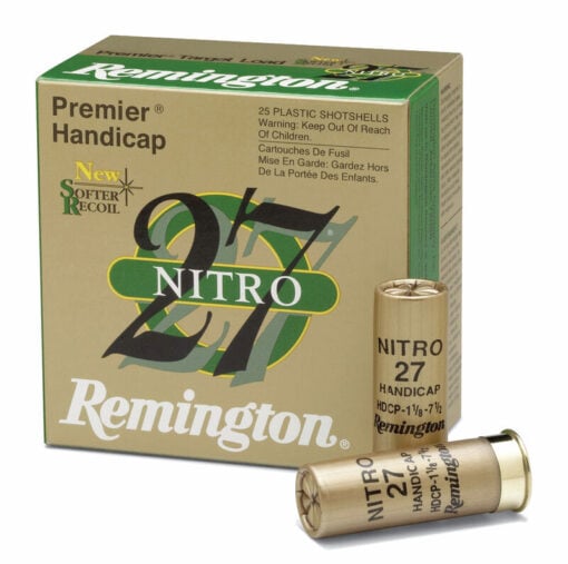 Remington Ammunition 20224 Premier Nitro 27 12 Gauge 2.75" 1 1/8 oz 8 Shot Shotgun Ammo - 25 Rounds - 