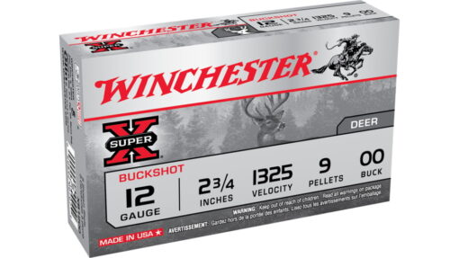 Winchester 12gauge 00 buck Shotgun Ammo - 5 Rounds - AR15 Discounts