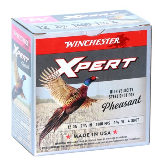 Winchester Ammo WEXP12H4 Xpert Pheasant 12 Gauge 2.75" 1 1/8 oz 4 Shot (Lead Free) Shotgun Ammo - 25 Rounds - AR15 Discounts