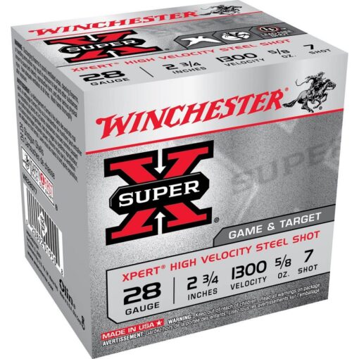 WINCHESTER XPRT STEEL 28G 2-3/4"#7 SHT 5/8OZ Shotgun Ammo - 25 Rounds - AR15 Discounts