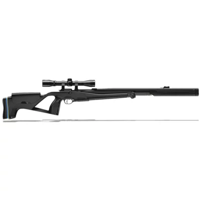 Stoeger XM1 PCP .22 Cal Suppressed Airgun w/Advanced Ergonomics Black Synthetic Stock, 4x32 Scope, Hand Pump 30409