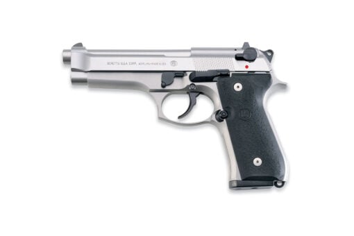 Beretta 92FS Double ActionSingle Action Semiautomatic Metal Frame Pistol Full Size 9MM 49 Barrel Alloy Stainless Finish 10 Rounds 2 Mags